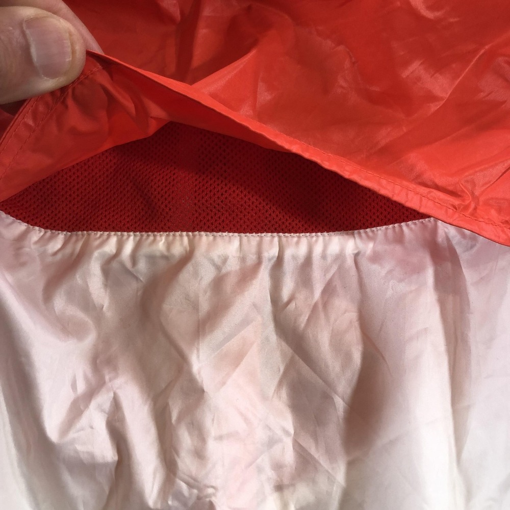 Nike Windbreaker Jacket Kids Large Red White Hooded Zip Colorblock 374897-101 - Picture 15 of 16